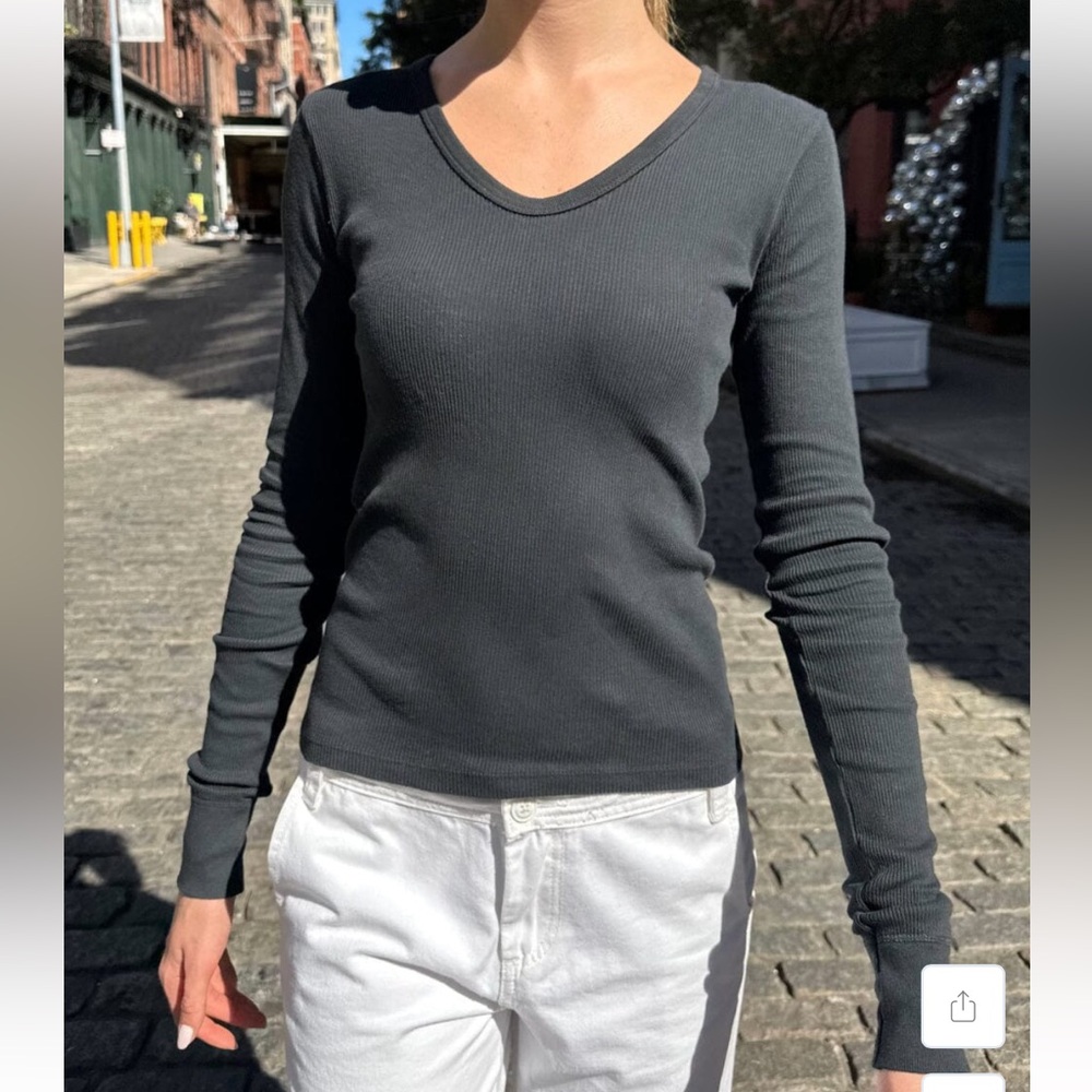 Brandy Melville Leah V-Neck Top